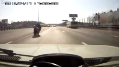 Video: Russian dad tells his kid what to do in a car crash… moments before a crash