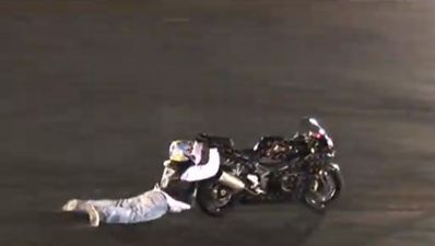 Video: Talented stunt rider shows off his face-planting skills