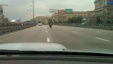 Video: Russian bloke causes a car crash while his mate records it