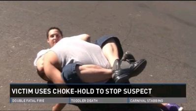 Video: Man watches UFC 160 then uses choke hold to stop thief stealing his car