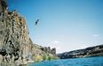 Video: Thrill seeker in the US goes for a 120 foot dive into Lake Mead