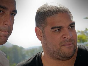 Picture: An out of shape Adriano fails his medical in Brazil today