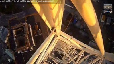 This POV crane-climbing video is definitely not for the faint hearted
