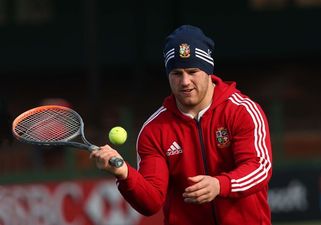 Pic: Wimbledon next year Sean? The Tullow Tank plays some tennis