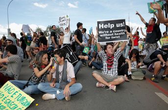 Astounding picture showing the scale of the protest in Brazil last night