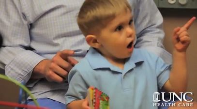 Video: Touching moment as deaf boy hears his father’s voice for the first time