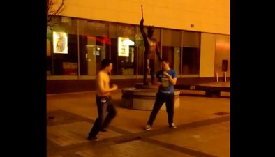 Video: Drunken Limerick mates fight it out in a hilarious quote-laden scrap