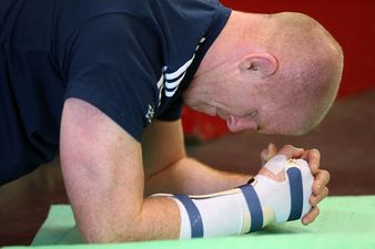 Lions pics of the day: A broken arm isn’t enough to keep Paul O’Connell out of the gym