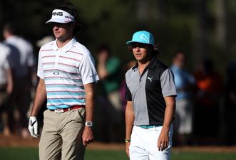 Video: Rickie Fowler and Bubba Watson photo-bombing Jason Day and Matteo Mannasero at the US Open