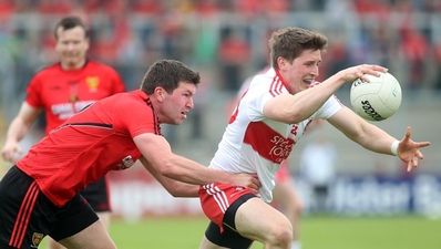 Picture: Things got heated as Derry took on Down today