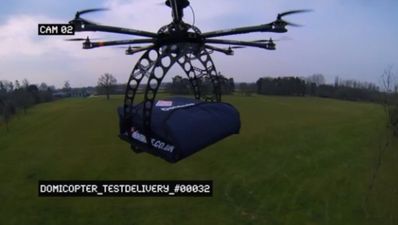 Video: How would you like your pizza flown to you via autonomous drone?