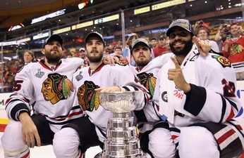 Picture: Chicago Blackhawks thank the city of Boston with a full page ad