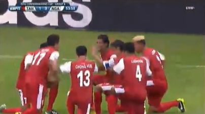 The Tahiti Football Federation is pretty happy with their historic goal against Nigeria