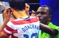Video: Sunny Don-light as Landon Donovan accepts sunglasses fired onto the pitch