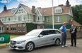 Ernie Els hands back the Claret Jug in a brand new E-Class ahead of The British Open