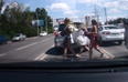 Video: Three beautiful women cause a three-car pile up in Russia