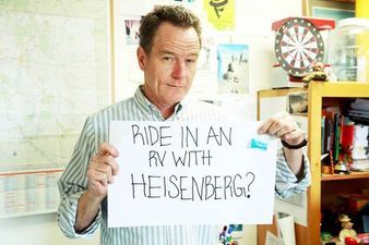 Video: Champagne-sipping Breaking Bad cast drive to the season finale in the back of an RV