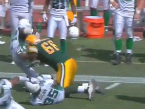 Video: Jaysus, this is a fairly monster hit from the Canadian Football League