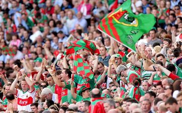 Pic: There was a Mayo for Sam banner at the PDC Darts on Tuesday night