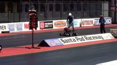 Video: Have you ever seen a jet powered supermarket trolley?