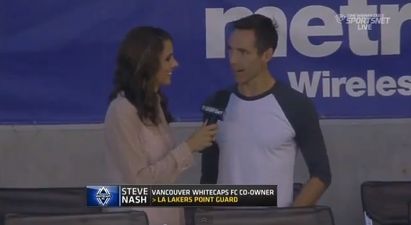 Video: This interview with NBA star Steve Nash couldn’t have got off to a worse start