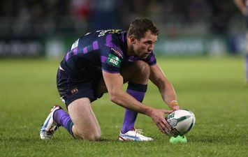 Video: A pretty outrageous drop goal in a Wigan Warriors rugby league game last night