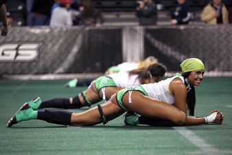 Video: How to make a memorable entrance in Lingerie Football