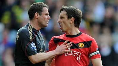 Video: Did you see Gary Neville’s epic takedown of Jamie Carragher on MNF last night?