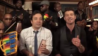 Video: Jimmy Fallon and Robin Thicke do ‘Blurred Lines’