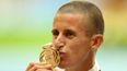 Pic: Rob Heffernan beams as he receives his World Championship gold medal