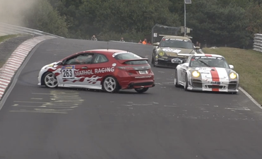 Video: Milliseconds separated these drivers from crashing at the Nurburgring