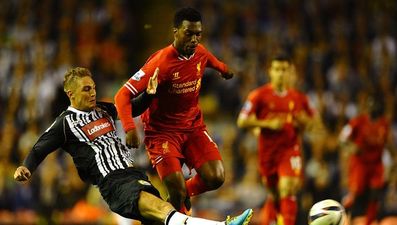 Picture: Daniel Sturridge hands his shirt to a disabled fan after Crystal Palace game