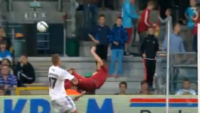 Video: Which of these two brilliant volleys scored at the weekend is better?