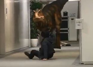 Video: This dinosaur prank from Japan is a little cruel but still hilarious