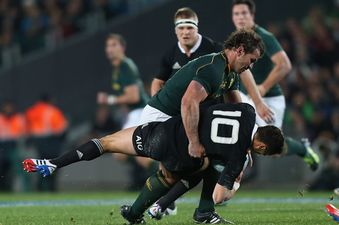 Pic: A picture that sums up the passion between New Zealand and South Africa