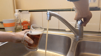 Video: Best prank EVER! Man finds every tap in his house plumbed with beer