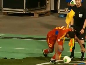 Video: Armenian player takes arguably the worst corner-kick of all time
