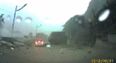 Video: Incredible footage from Taiwan as motorist escapes death from boulder by millimetres