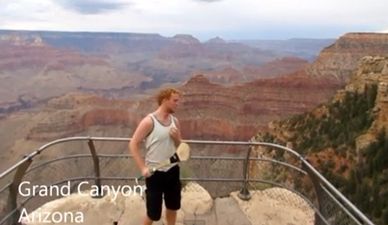 Video: Irish hurler shows his skills off around the globe