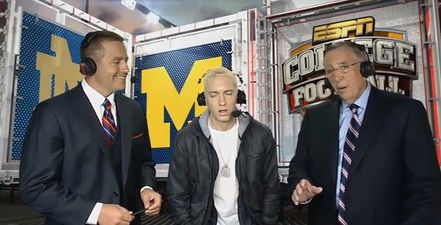 Video: Eminem’s very awkward interview on ESPN last night