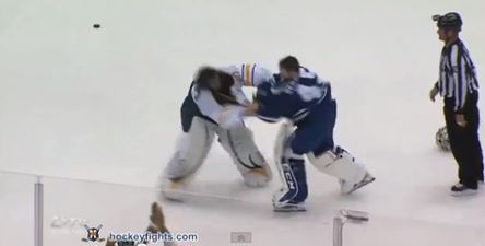 Video: Nothing friendly in this pre-season hockey brawl in Toronto