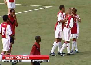 Video: Like father, like son. Justin Kluivert scores two crackers for Ajax youths