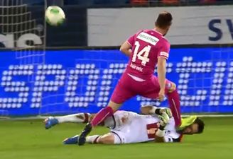 Video: Goalkeeper suffers nasty injury after ‘studs in the face’ collision in Switzerland
