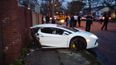 Lamborghini Aventador split in half following crash with mid-sized saloon