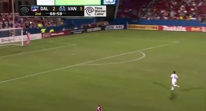 Video: An incredible goal from the halfway line was scored in the MLS last night