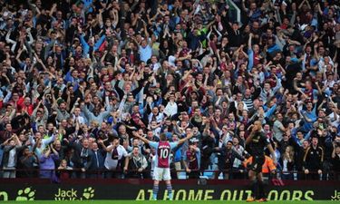 Pic: The happiest Meath man in Villa Park at the weekend