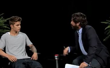 Video: Justin Bieber braves the wrath of Zach Galifianakis on Between Two Ferns