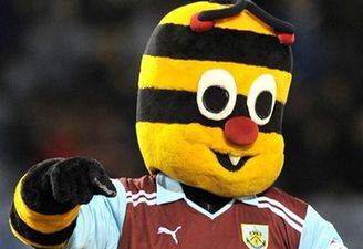 Pic: Burnley mascot sent off and pictured in a cell