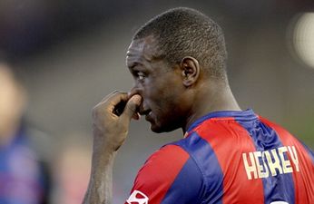 Video: Not even a moving train can stop Emile Heskey in his tracks