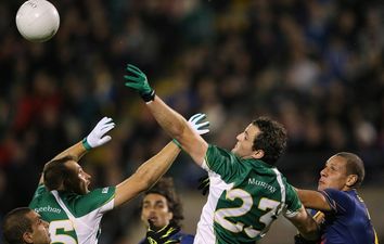 Video: Breffni Park witnessed one of the worst misses in International Rules history